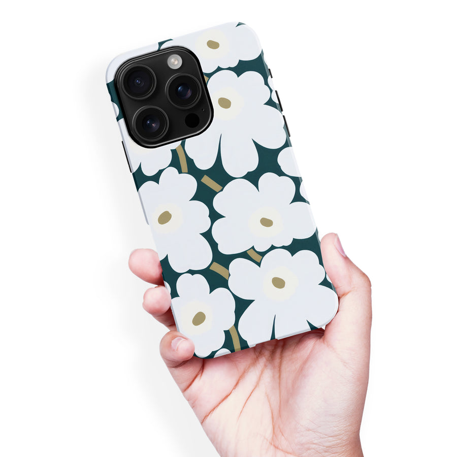 White Pretty Petals Floral Phone Case