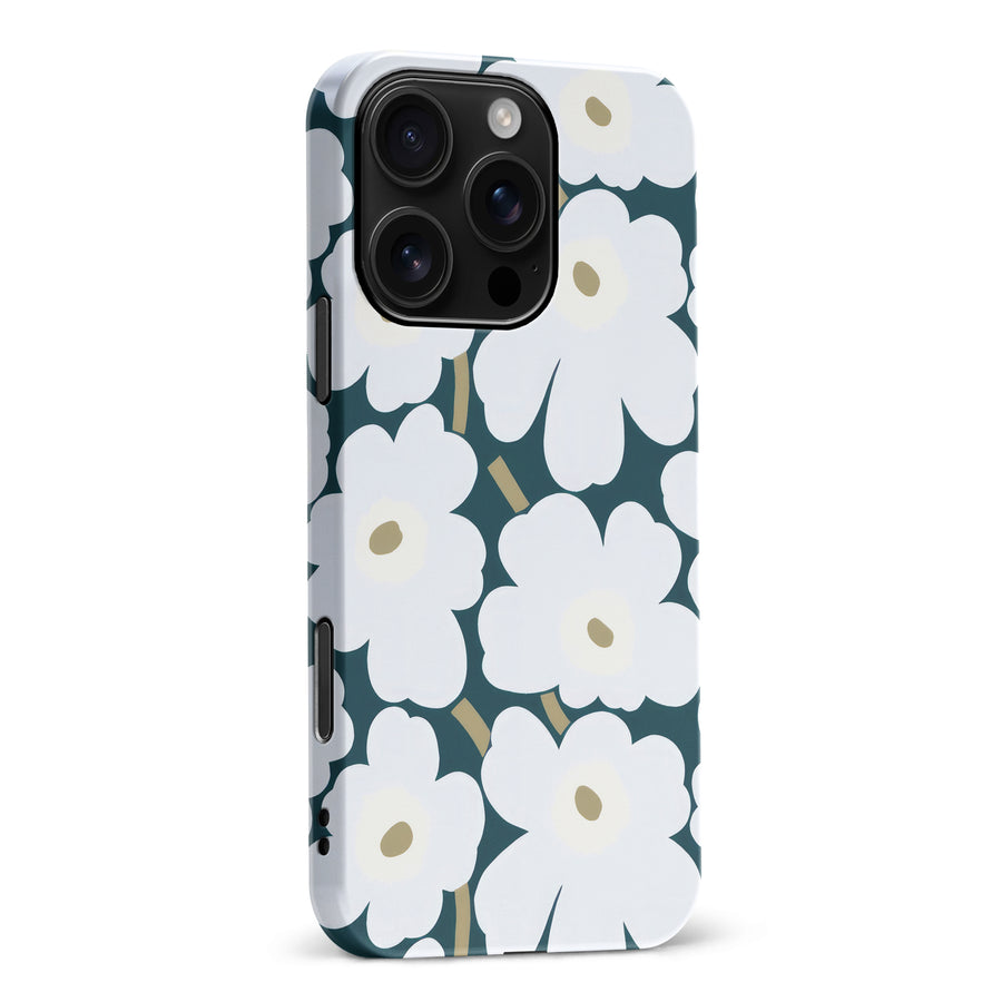 White Pretty Petals Floral Phone Case