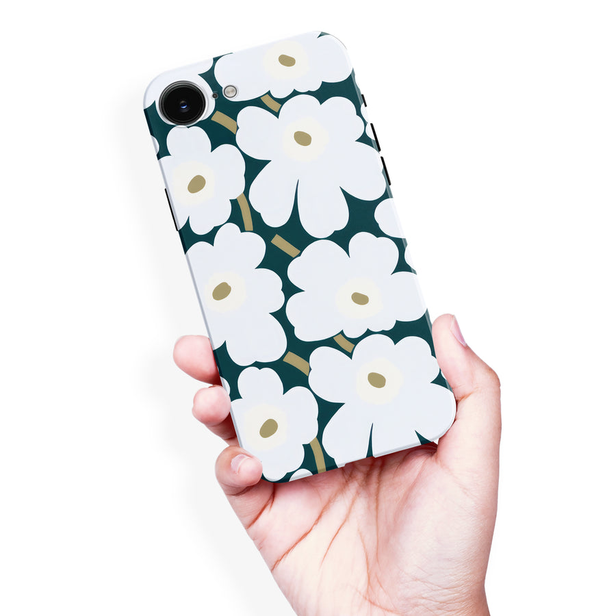 White Pretty Petals Floral Phone Case