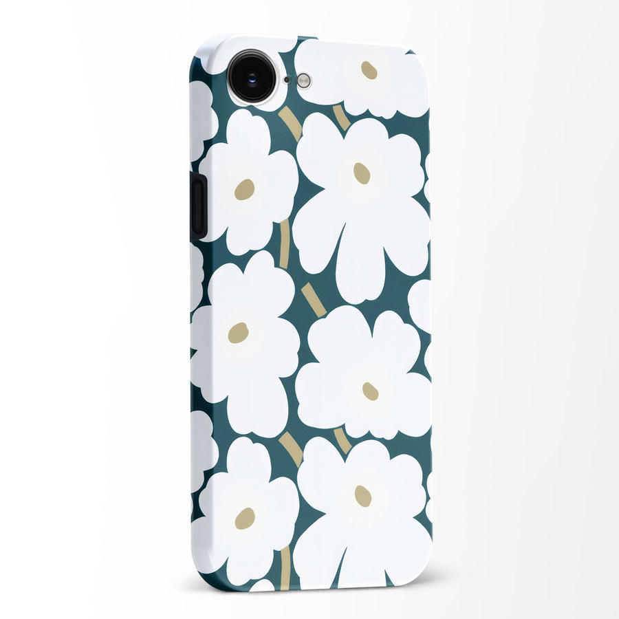 White Pretty Petals Floral Phone Case