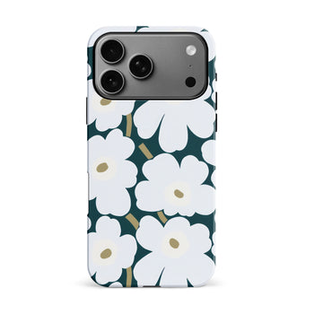 iPhone 17 Pro Max White Pretty Petals Floral Phone Case