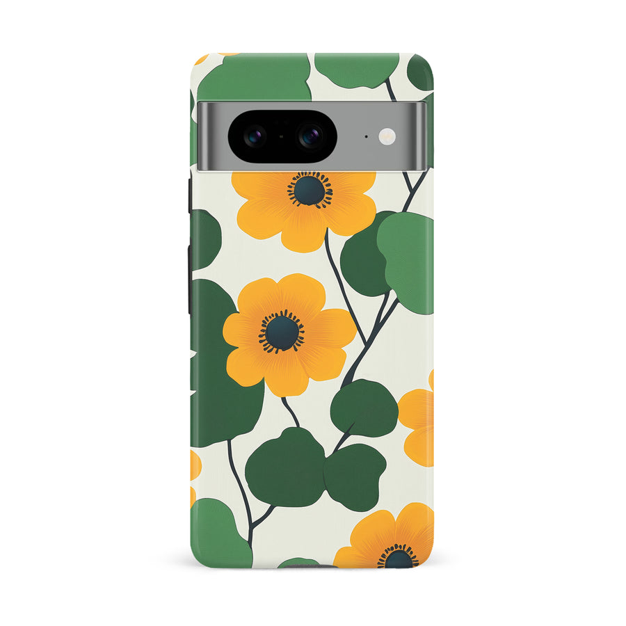 Golden Bloom Floral Phone Case