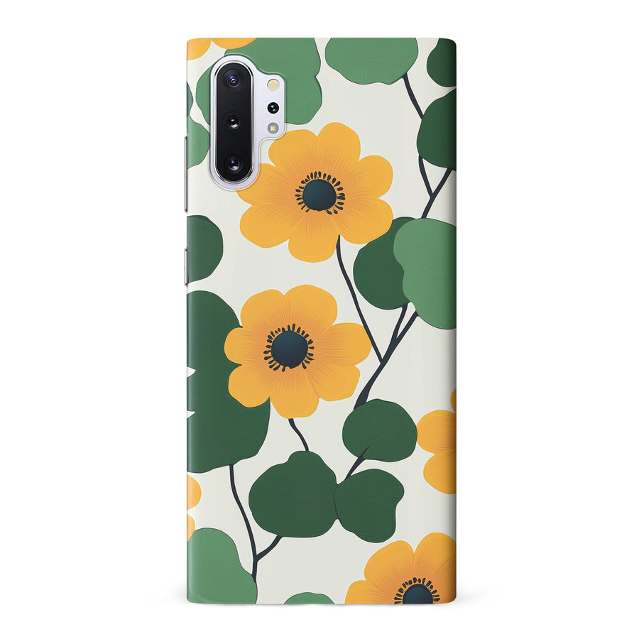 Samsung Galaxy Note 10 Plus Golden Bloom Floral Phone Case