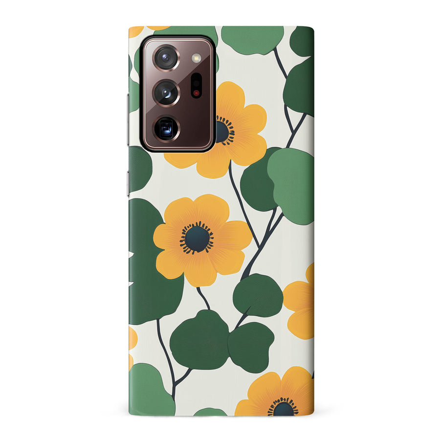 Golden Bloom Floral Phone Case