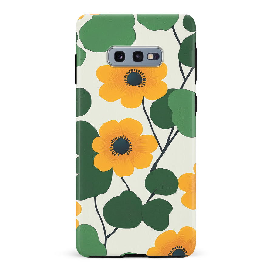 Samsung Galaxy S10e Golden Bloom Floral Phone Case