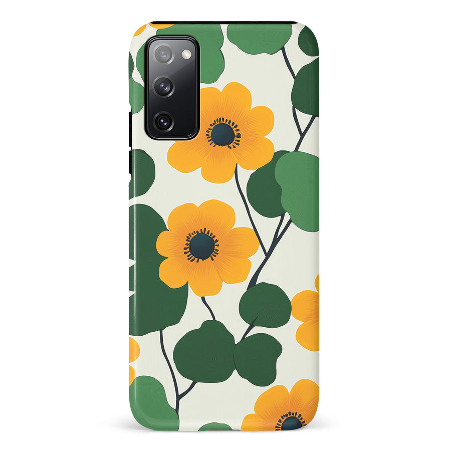 Samsung Galaxy S20 FE Golden Bloom Floral Phone Case