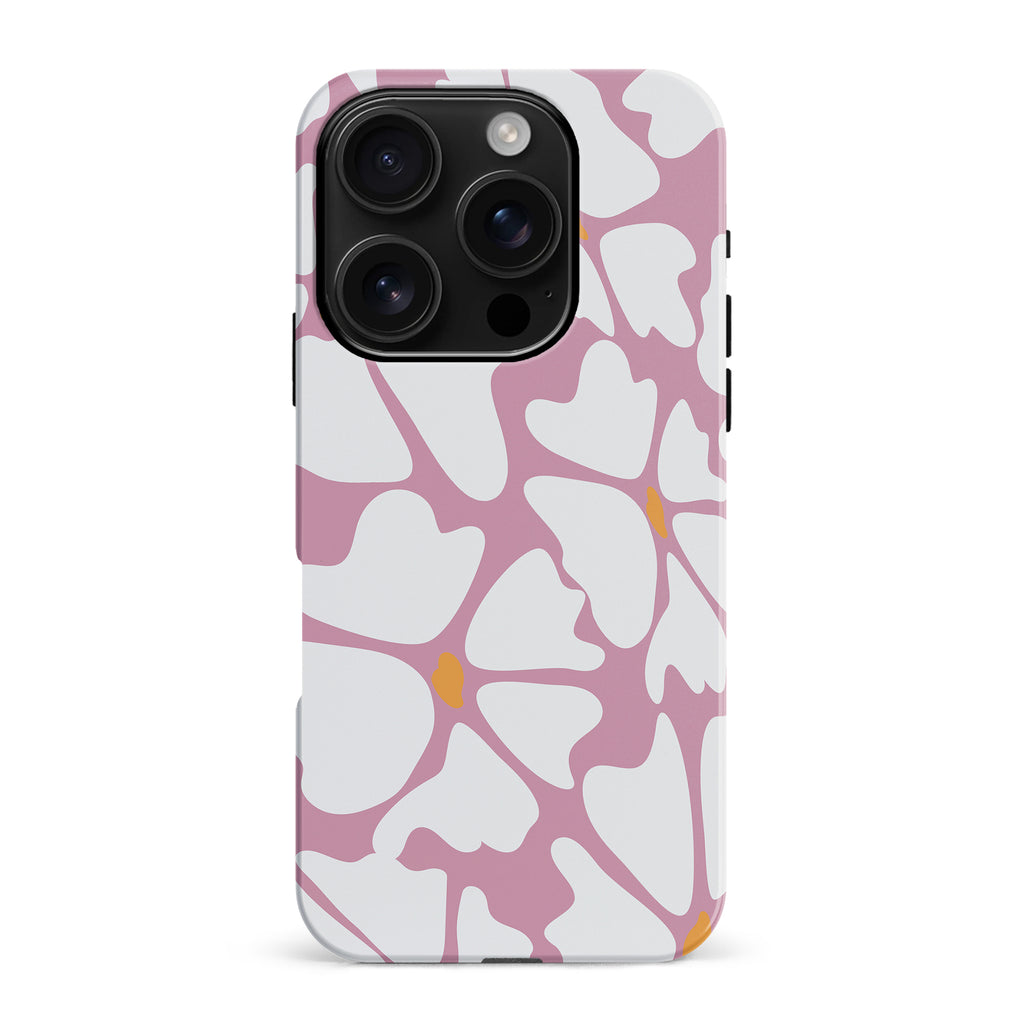iPhone 16 Pro Max Modern Cherry Blossom Petal Floral Phone Case