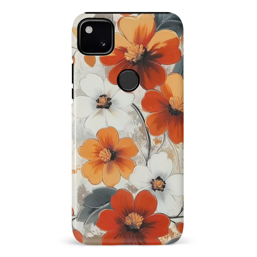 Google Pixel 4A Bold Cosmos Bloom Floral Phone Case