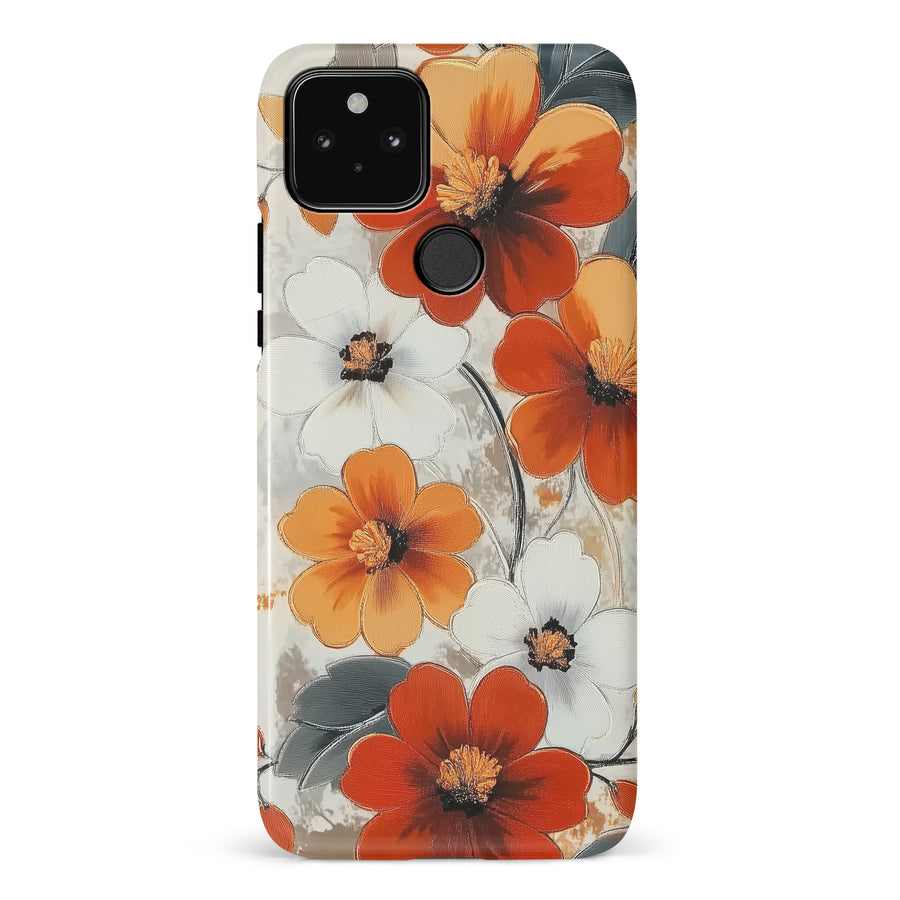 Google Pixel 5 Bold Cosmos Bloom Floral Phone Case