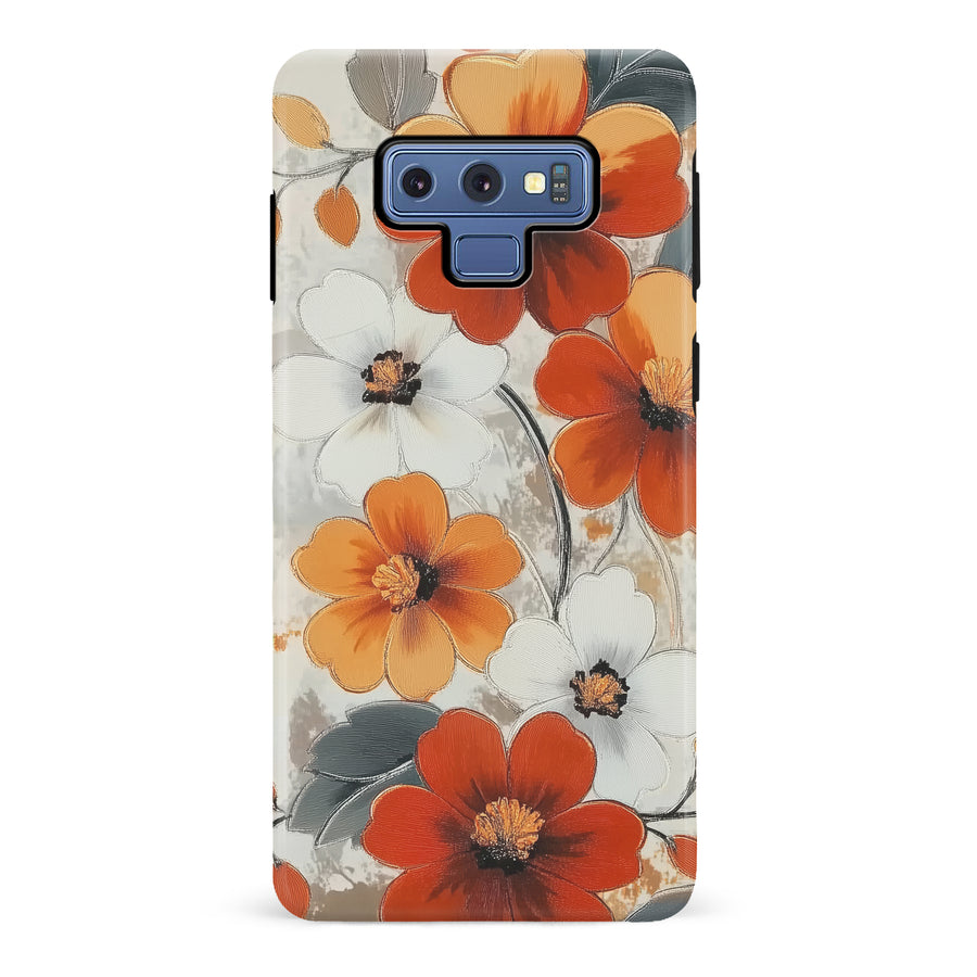 Samsung Galaxy Note 9 Bold Cosmos Bloom Floral Phone Case