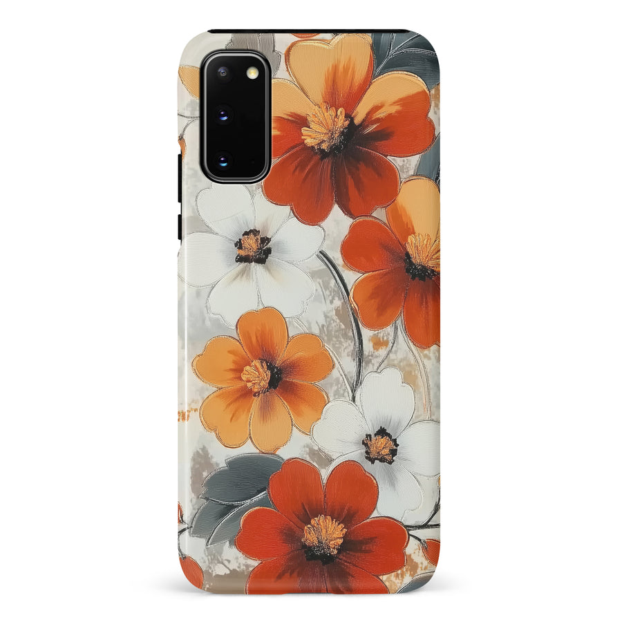 Samsung Galaxy S20 Bold Cosmos Bloom Floral Phone Case