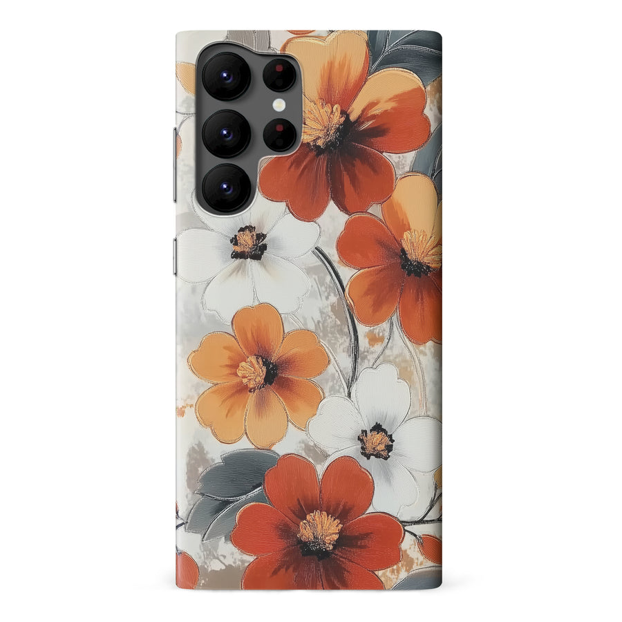 Samsung Galaxy S22 Ultra Bold Cosmos Bloom Floral Phone Case