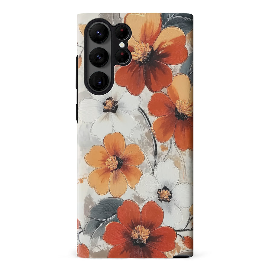 Samsung Galaxy S23 Ultra Bold Cosmos Bloom Floral Phone Case