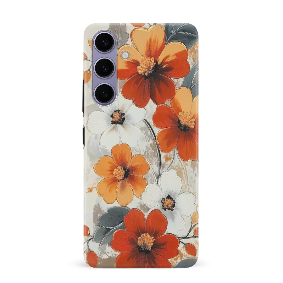 Samsung Galaxy S24 Plus Bold Cosmos Bloom Floral Phone Case