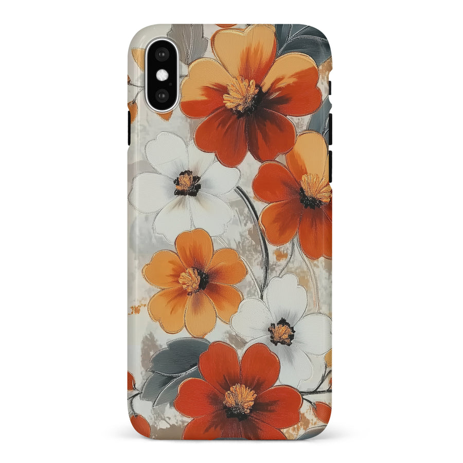 iPhone X/XS Bold Cosmos Bloom Floral Phone Case