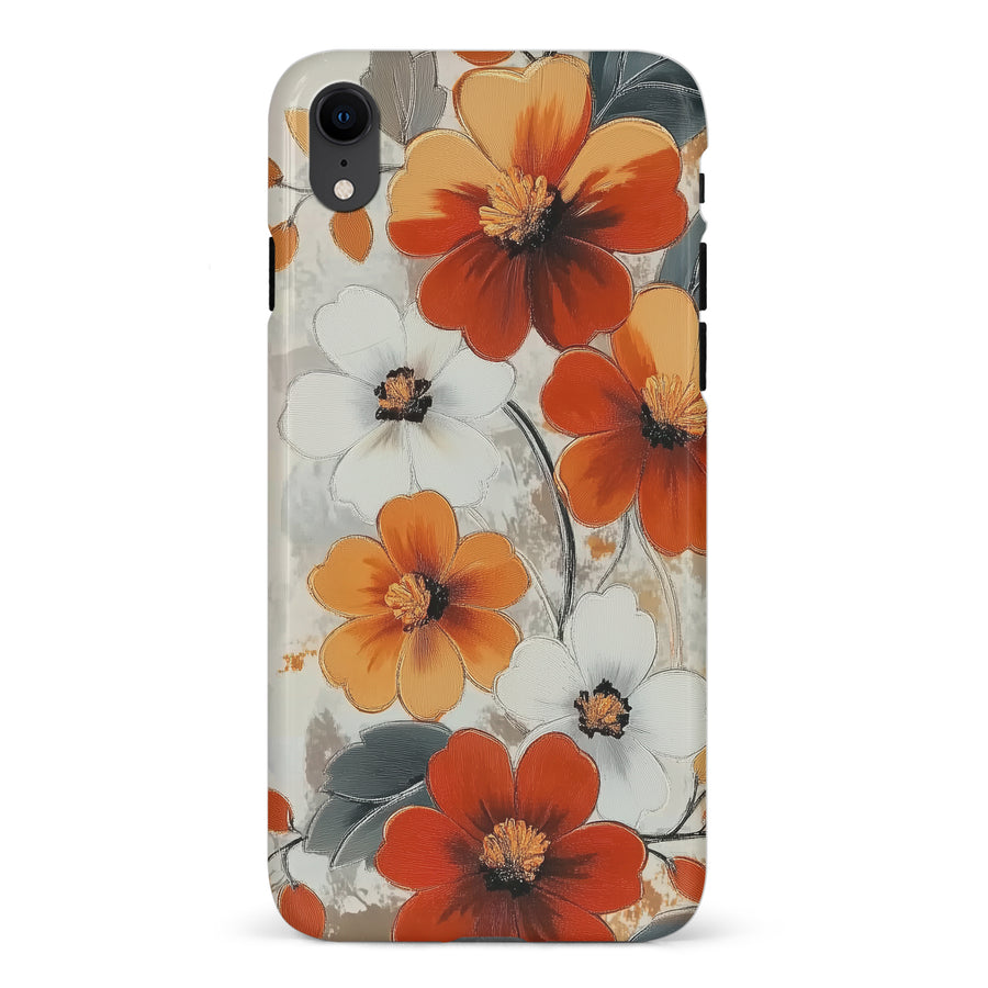 iPhone XR Bold Cosmos Bloom Floral Phone Case