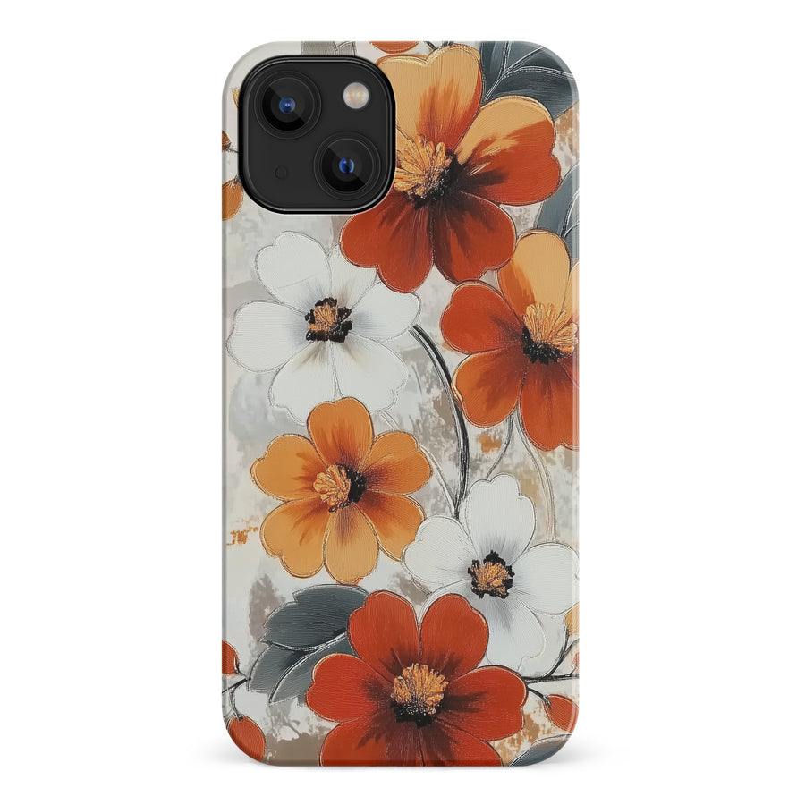 iPhone 14 Bold Cosmos Bloom Floral Phone Case