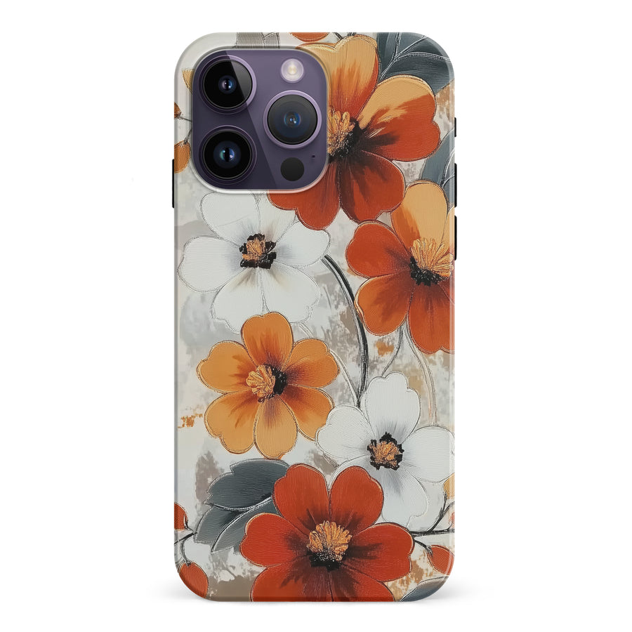 iPhone 15 Pro Bold Cosmos Bloom Floral Phone Case