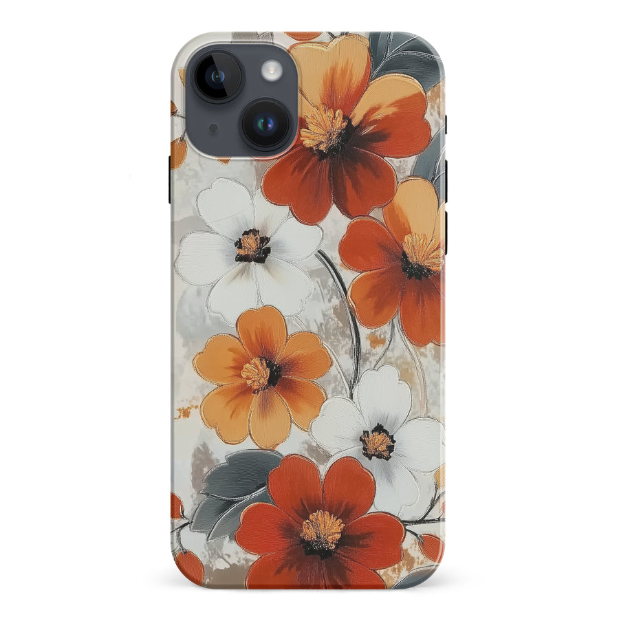 iPhone 15 Plus Bold Cosmos Bloom Floral Phone Case