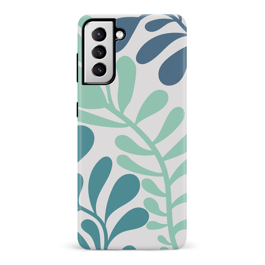 Modern Minimalist Tropical Fern Floral Phone Case