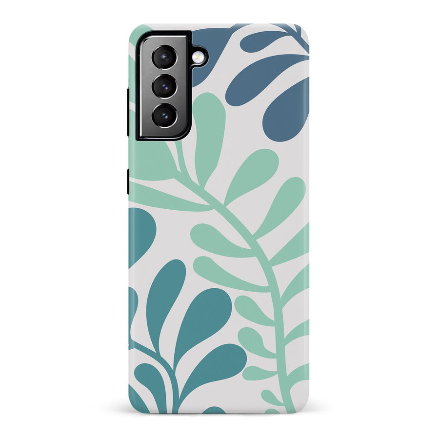 Modern Minimalist Tropical Fern Floral Phone Case