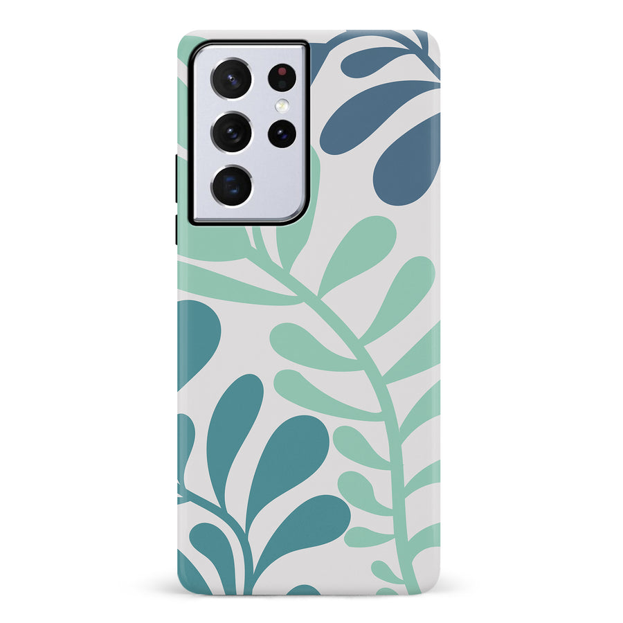 Modern Minimalist Tropical Fern Floral Phone Case