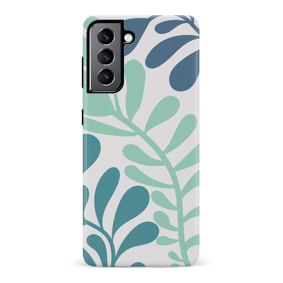 Modern Minimalist Tropical Fern Floral Phone Case