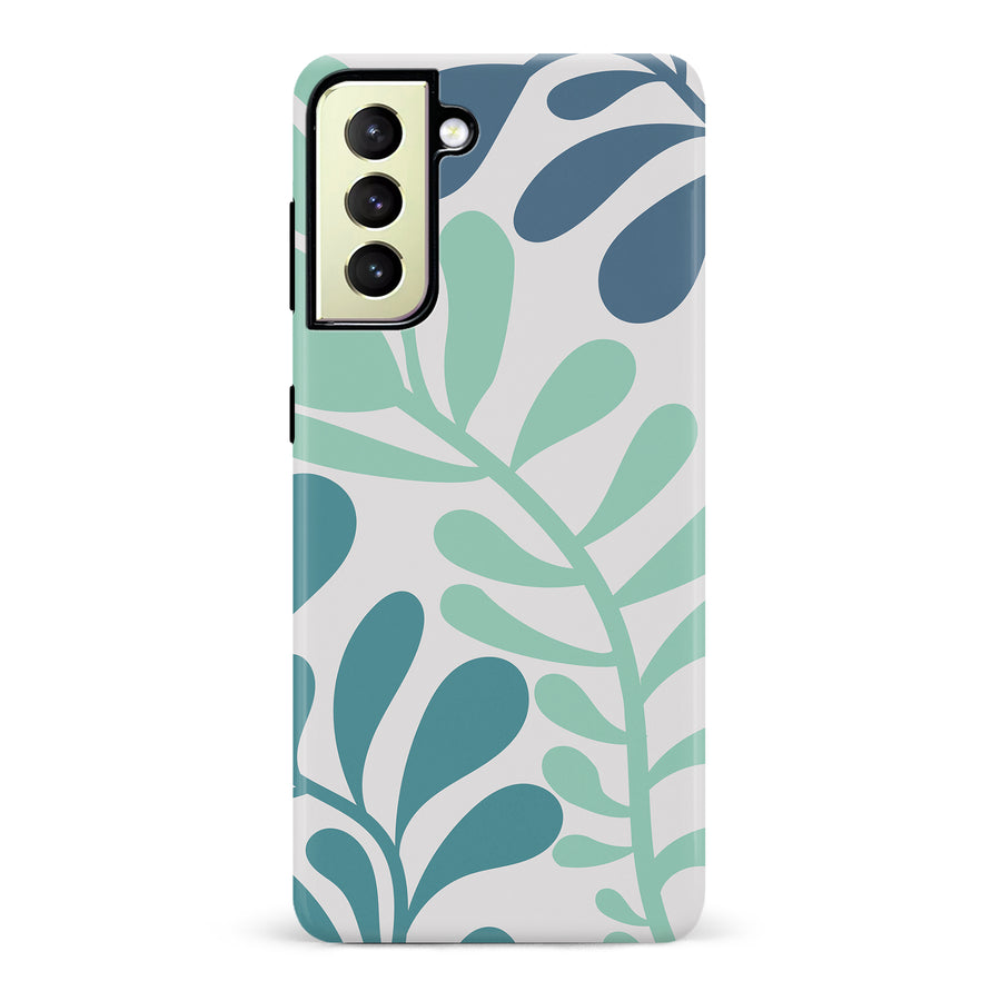 Modern Minimalist Tropical Fern Floral Phone Case