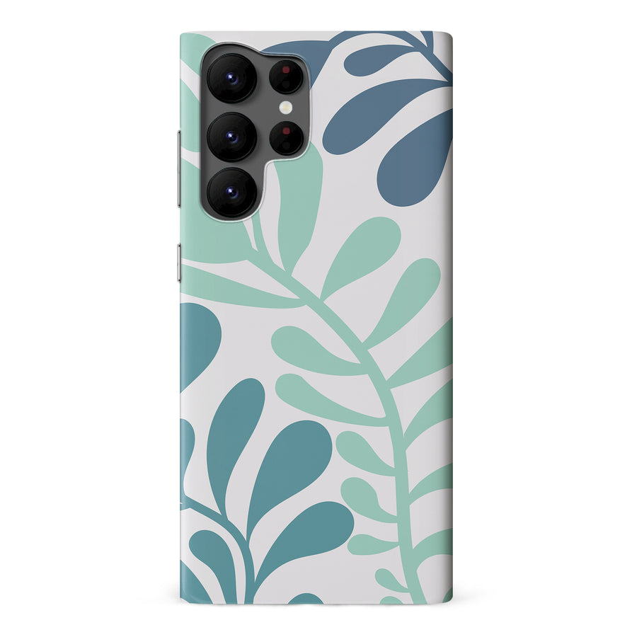 Modern Minimalist Tropical Fern Floral Phone Case