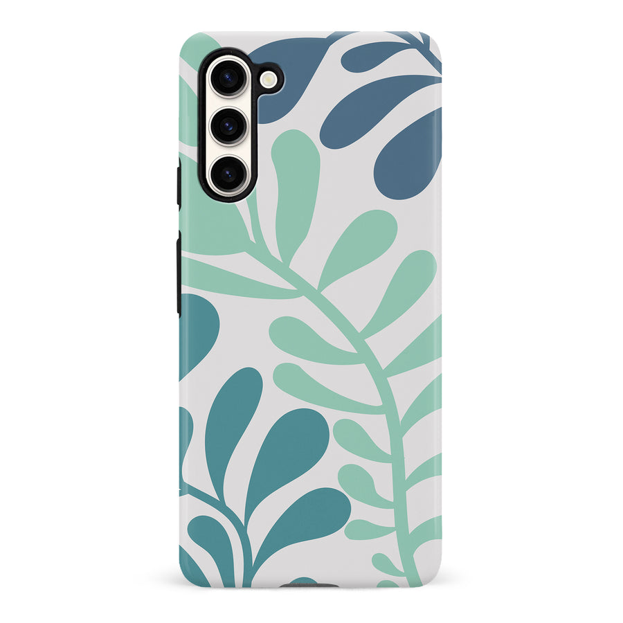 Modern Minimalist Tropical Fern Floral Phone Case