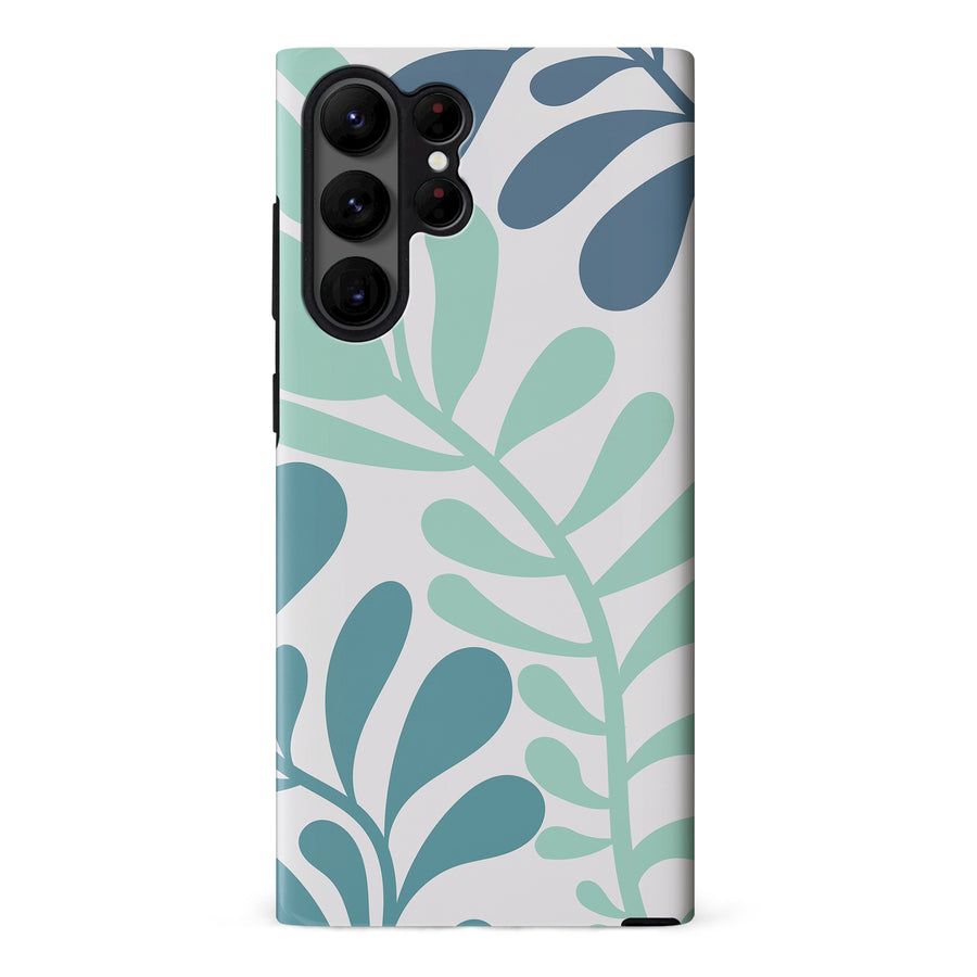 Modern Minimalist Tropical Fern Floral Phone Case