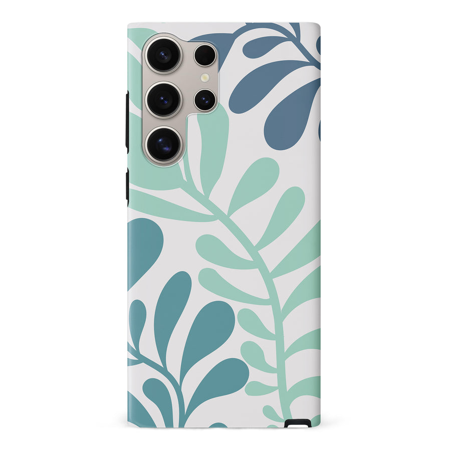 Modern Minimalist Tropical Fern Floral Phone Case