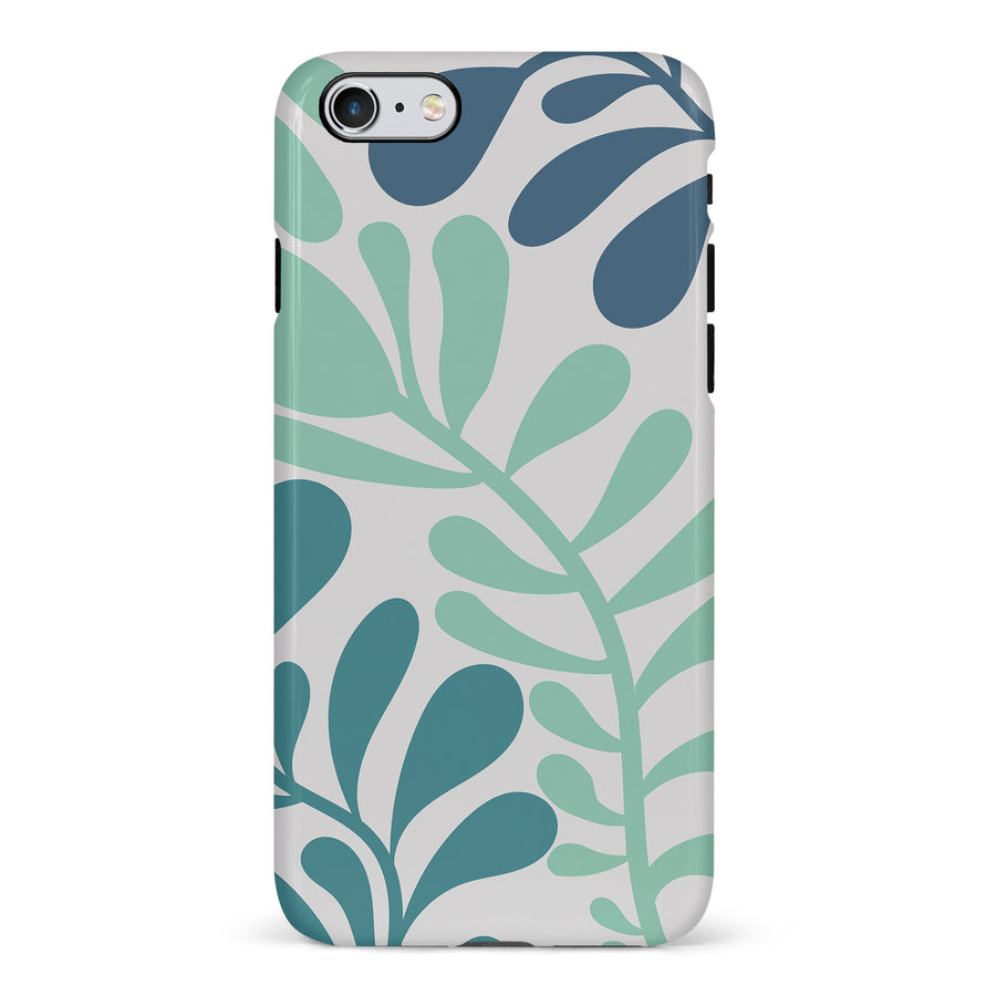 Modern Minimalist Tropical Fern Floral Phone Case