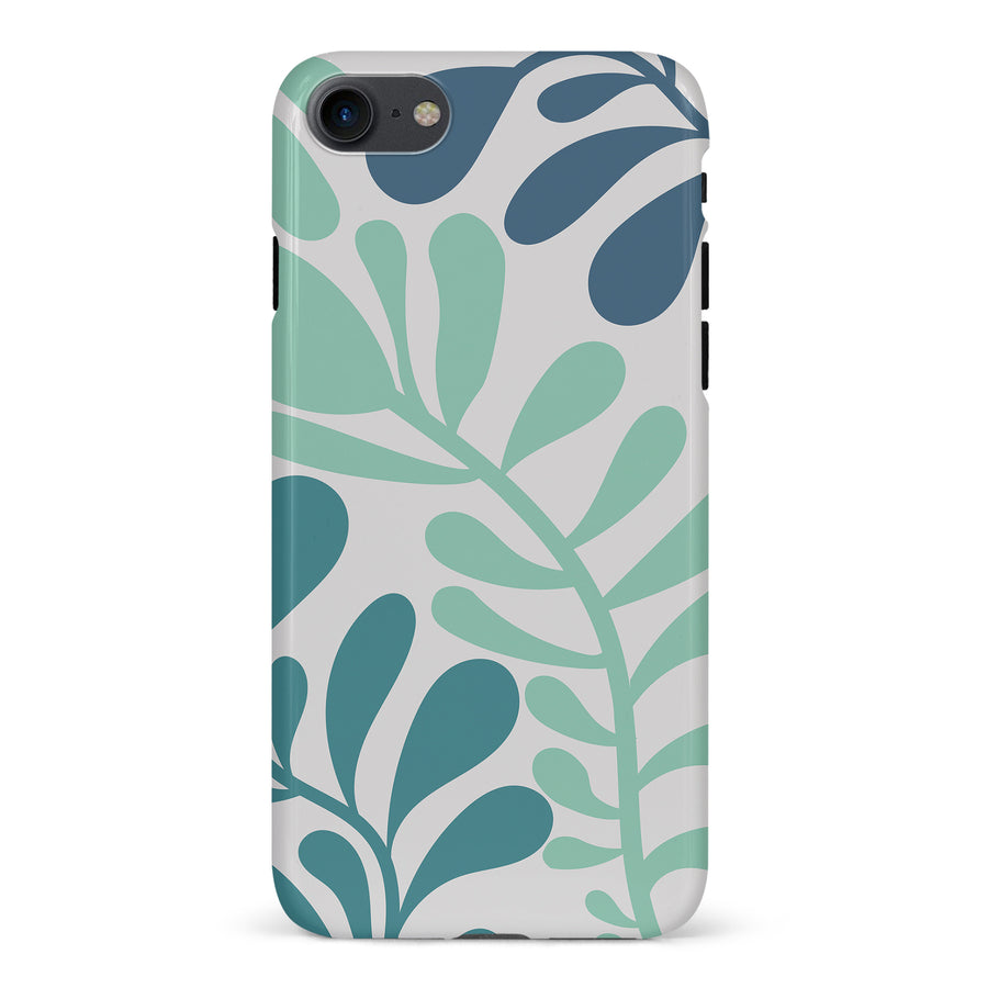 Modern Minimalist Tropical Fern Floral Phone Case