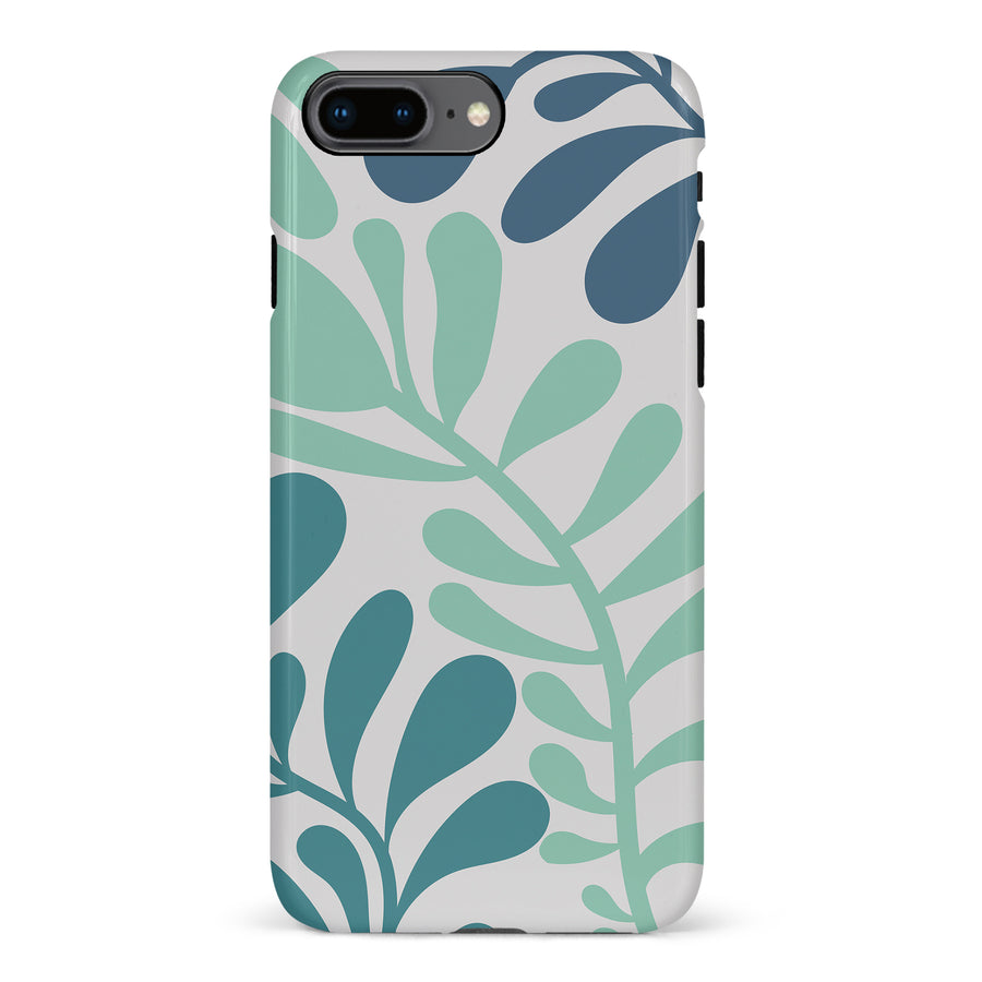 Modern Minimalist Tropical Fern Floral Phone Case