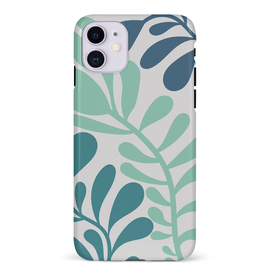 Modern Minimalist Tropical Fern Floral Phone Case