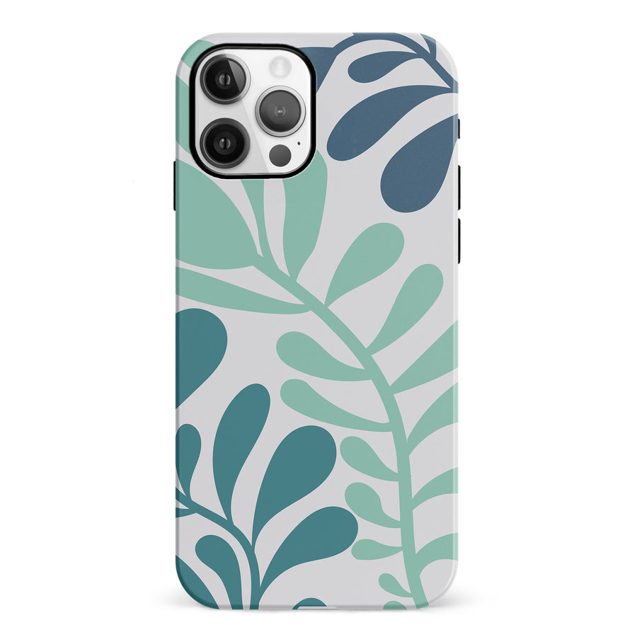 Modern Minimalist Tropical Fern Floral Phone Case