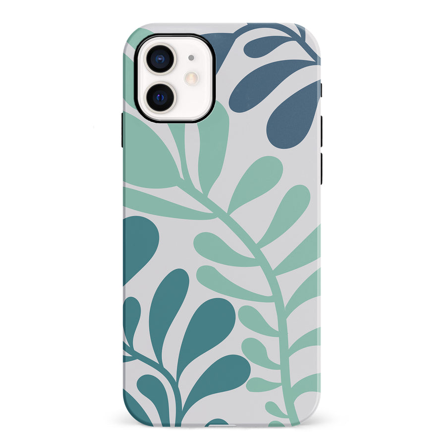 Modern Minimalist Tropical Fern Floral Phone Case