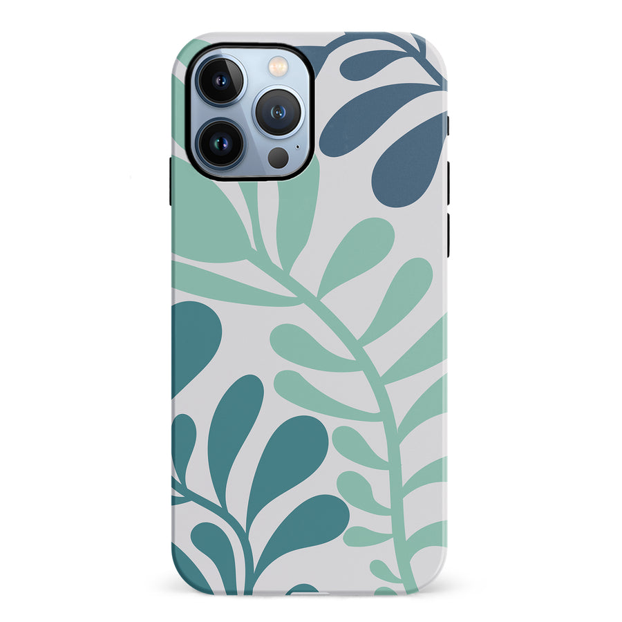 Modern Minimalist Tropical Fern Floral Phone Case