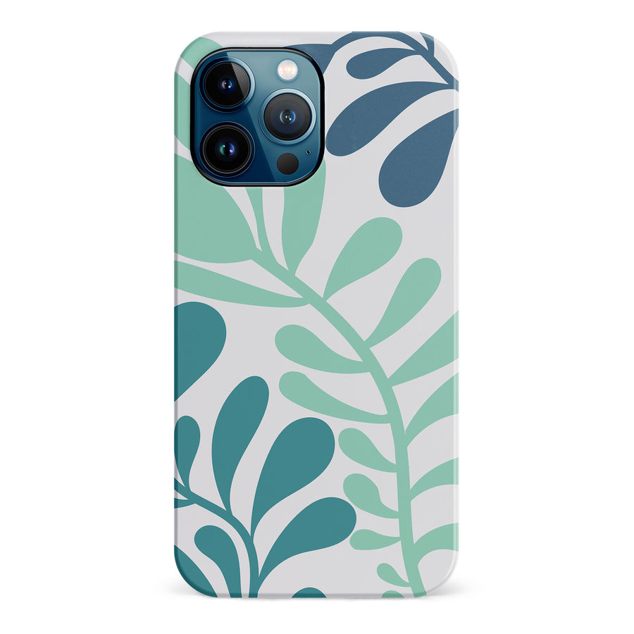 Modern Minimalist Tropical Fern Floral Phone Case