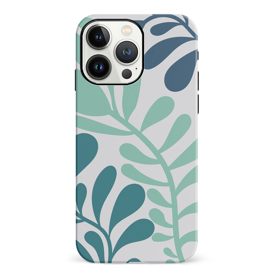 Modern Minimalist Tropical Fern Floral Phone Case