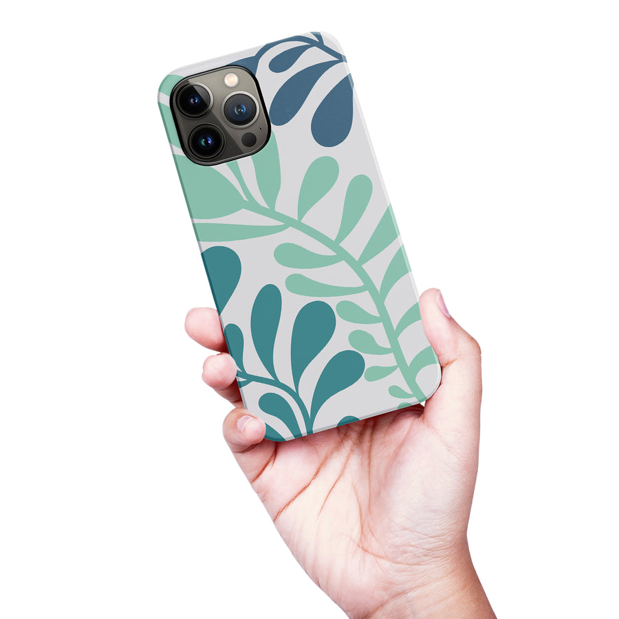 Modern Minimalist Tropical Fern Floral Phone Case