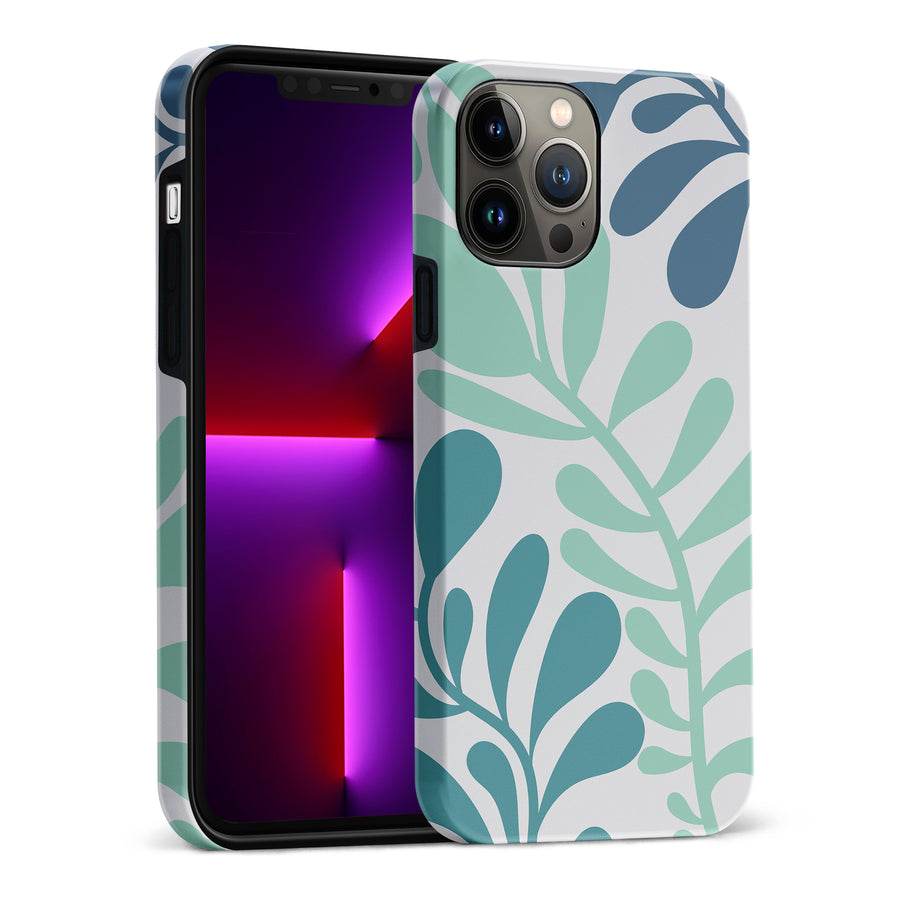 Modern Minimalist Tropical Fern Floral Phone Case