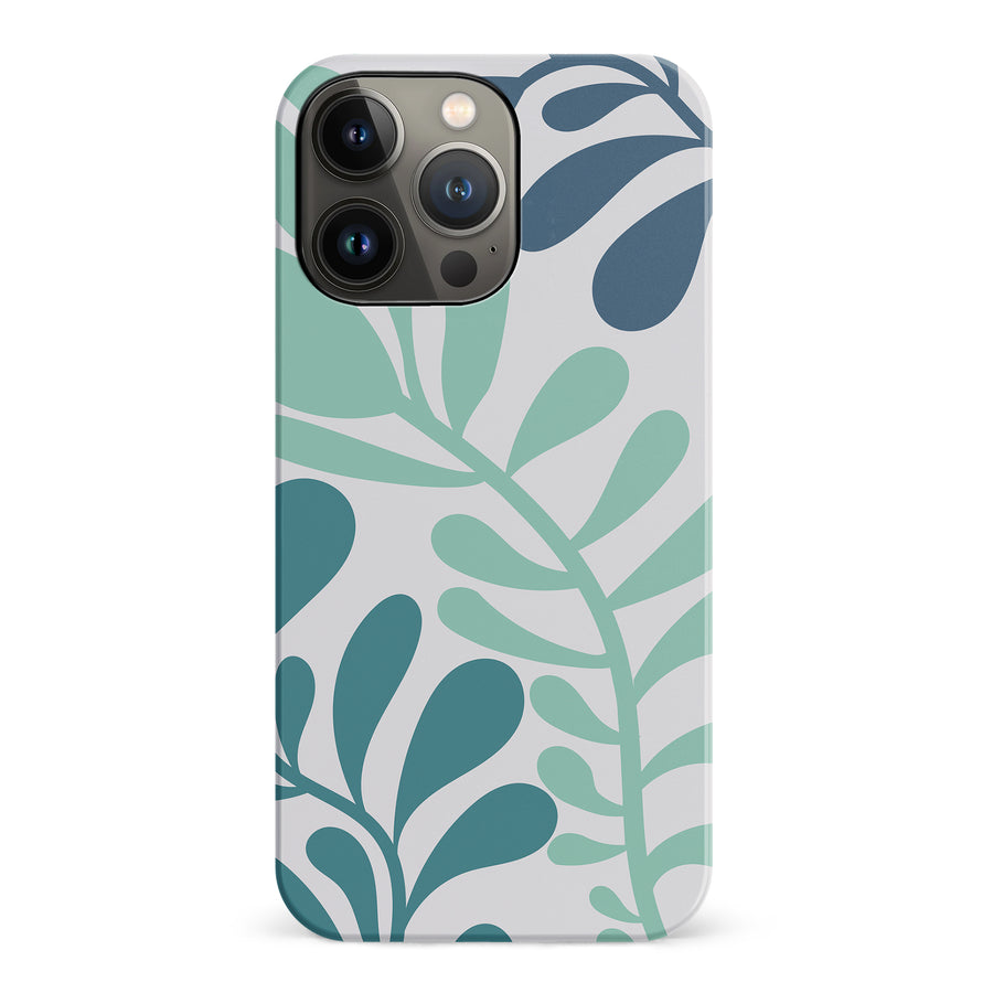 Modern Minimalist Tropical Fern Floral Phone Case