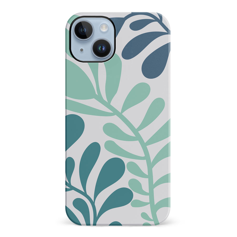 Modern Minimalist Tropical Fern Floral Phone Case