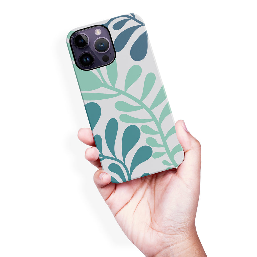 Modern Minimalist Tropical Fern Floral Phone Case