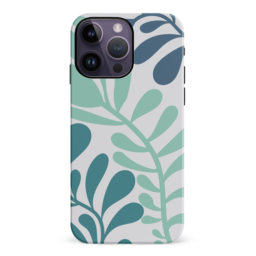 Modern Minimalist Tropical Fern Floral Phone Case