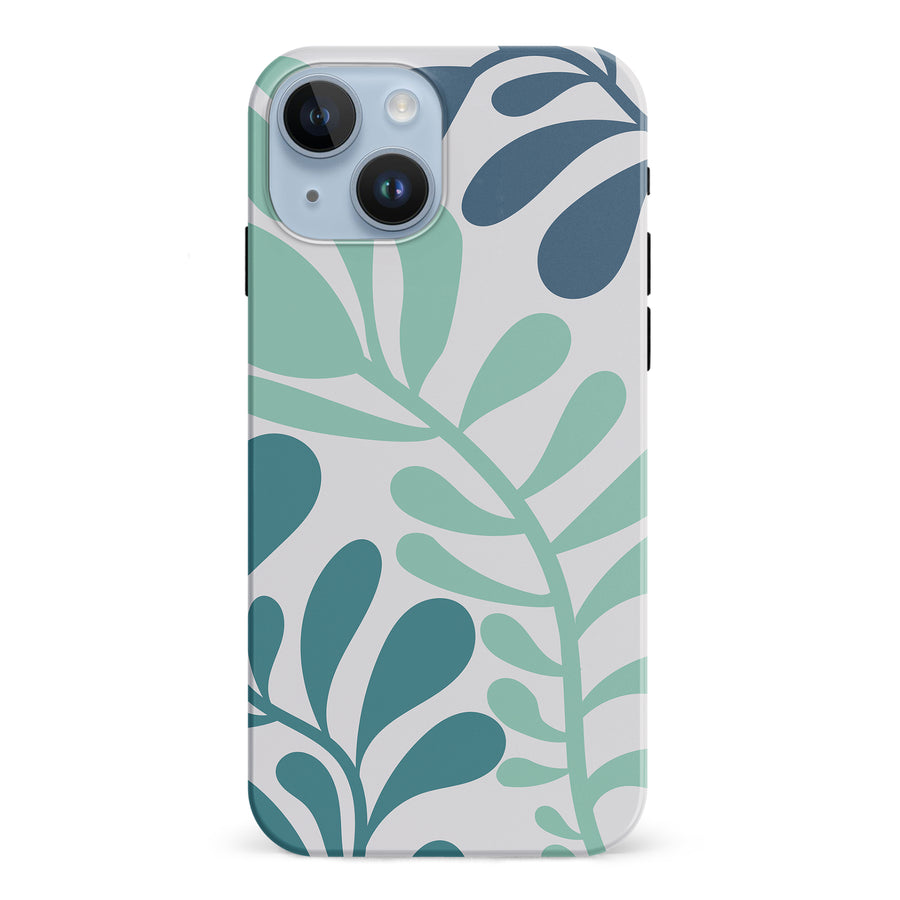 Modern Minimalist Tropical Fern Floral Phone Case