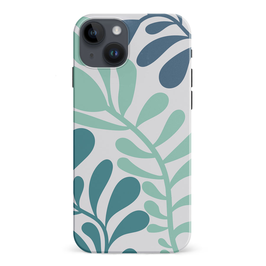 Modern Minimalist Tropical Fern Floral Phone Case