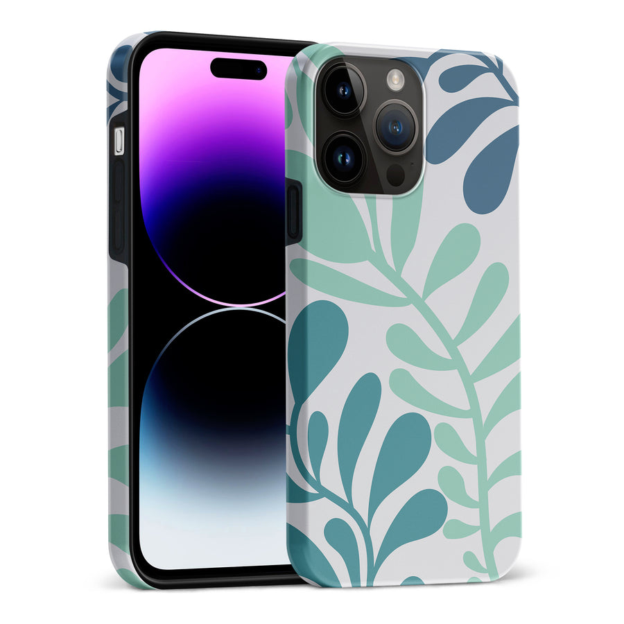 Modern Minimalist Tropical Fern Floral Phone Case